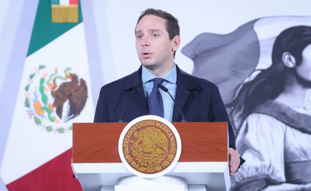 Eduardo Clark, subsecretario de Integración Sectorial y Coordinación de Servicios de Atención Médica, durante la “Mañanera del Pueblo” de este 19 de mayo de 2026 en Palacio Nacional. Foto: Luis Camacho/ EL UNIVERSAL