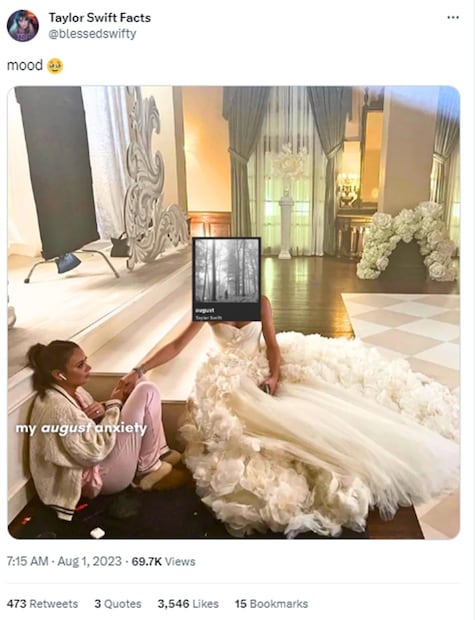 Memes Taylor Swift. Foto: Redes sociales (Twitter)