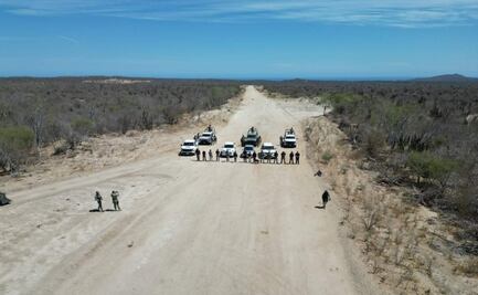 Desmantelan pista clandestina en Los Cabos, BCS; decomisan 400 litros de hidrocarburos y casquillos
