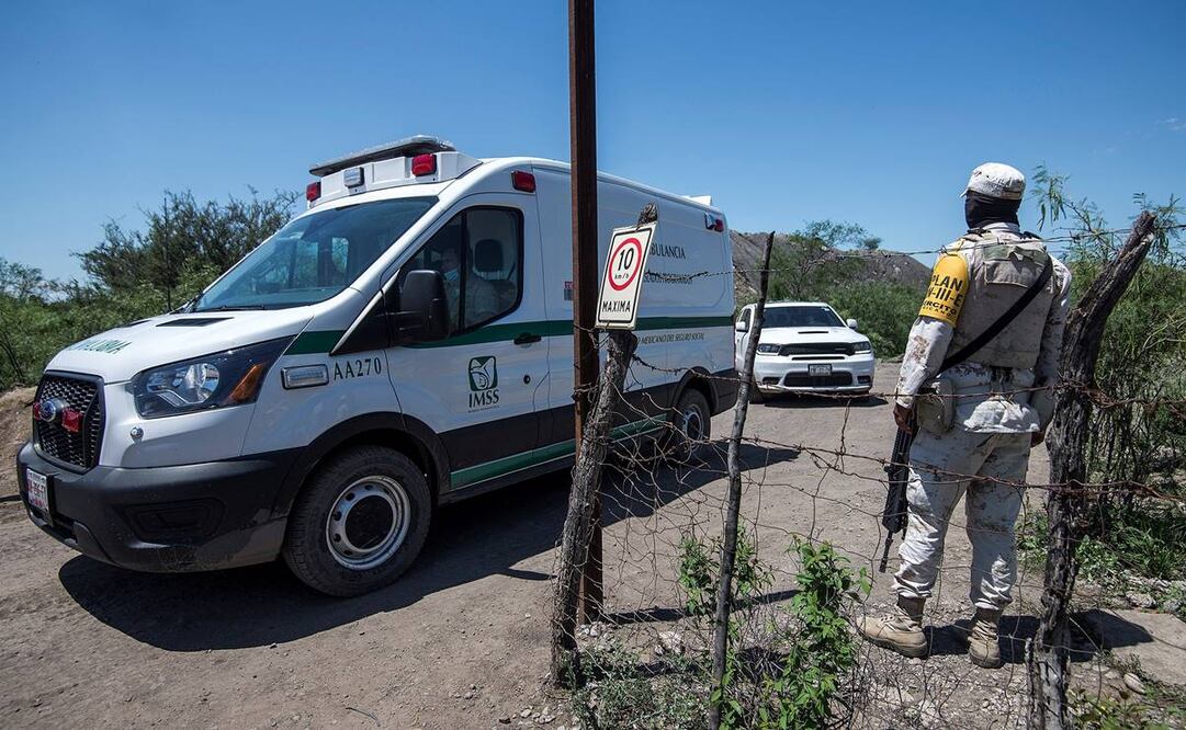 Rescatan 7 cuerpos de mineros en Múzquiz. Foto: EFE