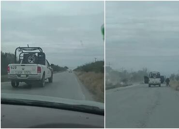 VIDEO “¡Agáchate, agáchate!“, pareja graba persecución en Tamaulipas; en segundos se desata una balacera