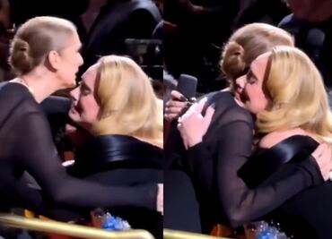 Adele se conmueve hasta las lágrimas al ver a Céline Dion en su concierto