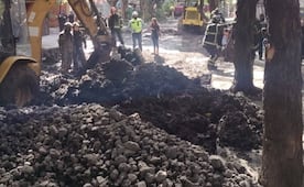 Se registra fuga de gas en la colonia Hipódromo; trabajadores de empresa privada dañan tubería