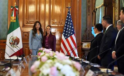 Noem habla tras reunión con Sheinbaum; alianza entre México y EU contribuirá a que nuestra región vuelva a ser segura, afirma