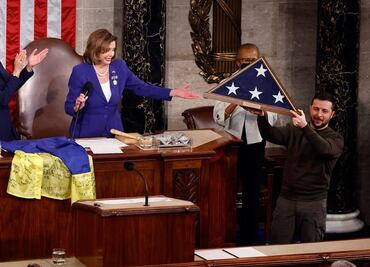 Zelensky agradece recibimiento de Biden y Pelosi: "EU puede acelerar nuestra victoria"