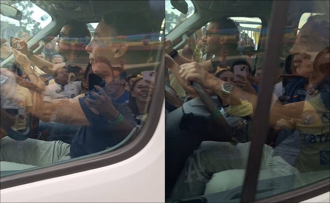 La particular llegada de Emilio Azcárraga al estadio Azteca / Foto: Sebastián García - EL UNIVERSAL