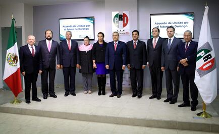 Precandidatos del PRI a Durango firman acuerdo de unidad