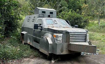 VIDEO Tras cateo, aseguran vehículo “monstruo” en Chiapas; no hay detenidos