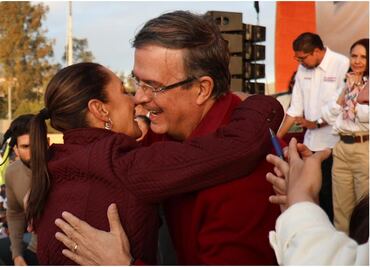 Ebrard acompaña por segunda vez a Claudia Sheinbaum durante mitin en Tijuana