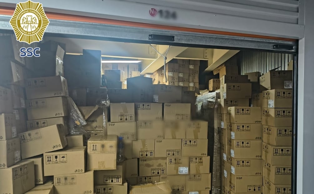 Aseguran en bodegas de CDMX más de 200 bicicletas eléctricas y mercancía robada en Michoacán (27/12/2025). Foto: Especial