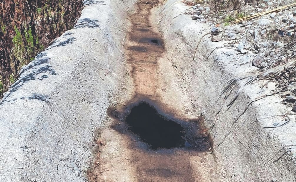 Un derrame de combustible pudo haber contaminado un manantial de la comunidad de La Magdalena Chichicaspa. Foto: Especial