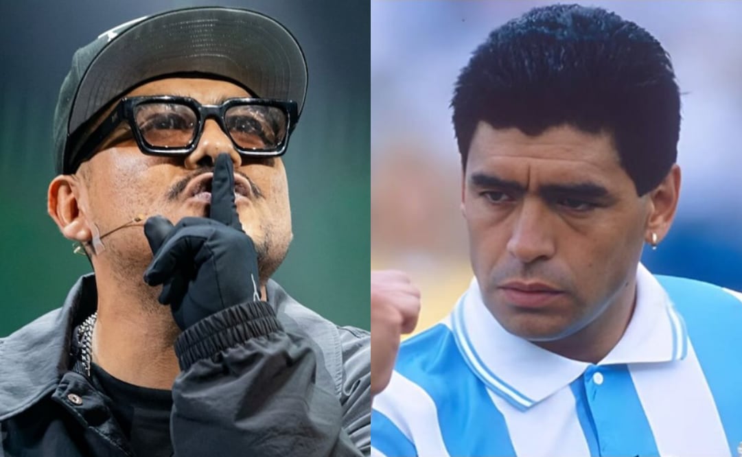 Azcino desata caos en redes tras insultar a Maradona. Foto: Especial y redes
