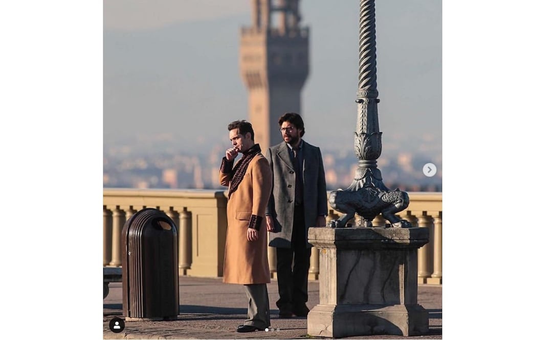Uno de los escenarios de La Casa de Papel es Florencia, donde se reencuentran Berlín y El Profesor. Foto: Tomada de Instagram