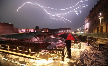 Tras granizada, daño a patrimonio arqueológico del Templo Mayor no es mayúsculo