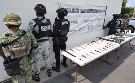 Realizan quinta revisión en penal de Culiacán en lo que va del mes; hallan rifles, un machete, celulares y más objetos