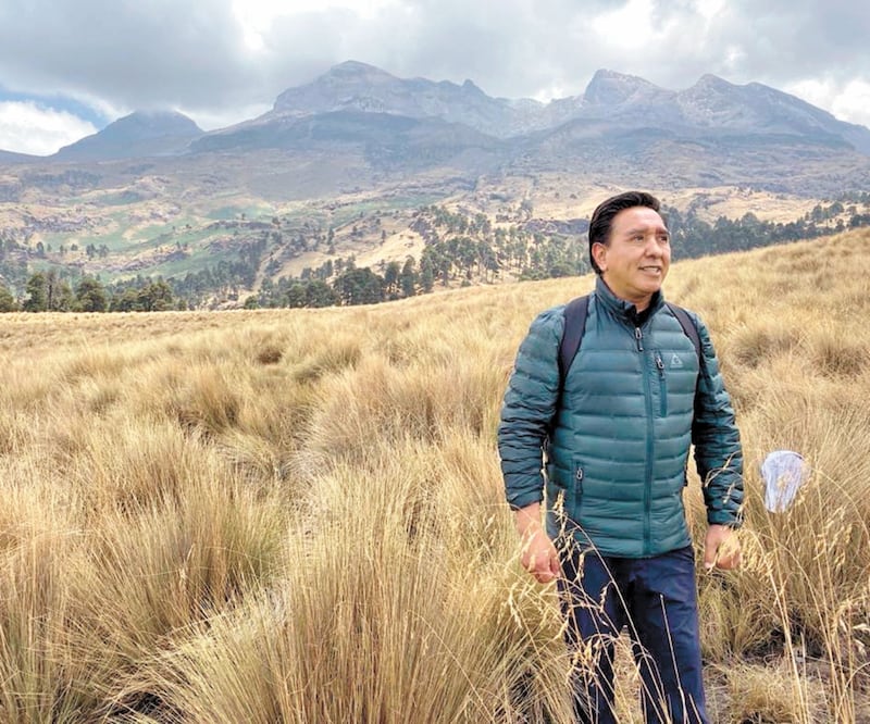 Miguel Ángel Salomón Cortés se contagió de Covid durante una visita que realizó a la comunidad de Santa Isabel Chalma, durante las festividades por el Día de Muertos: Foto: ESPECIAL