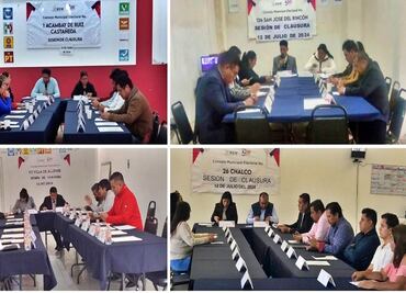 Clausuran sesiones Consejos Distritales y Municipales del IEEM, inician traslado de paquetes electorales