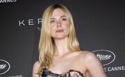 Elle Fanning luce como maquillaje su padecimiento en la piel