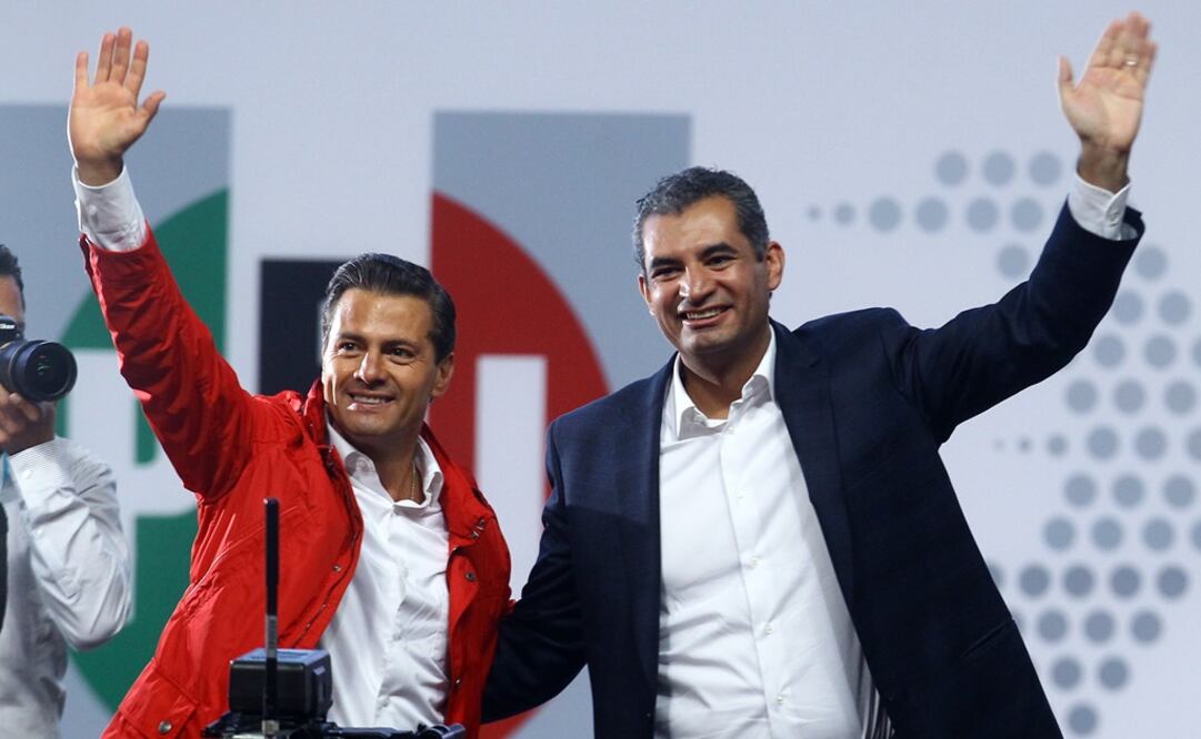 El Presidente de México y el líder tricolor participaron en la Plenaria de la 22 Asamblea del PRI del pasado sábado. /Archivo - Xinhua