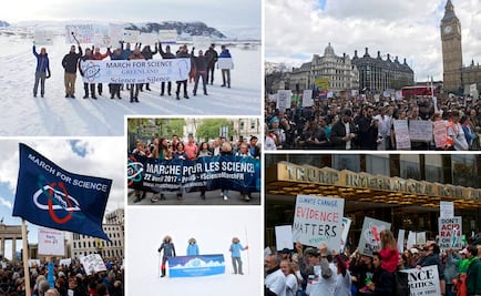 Galería. Del Polo Norte a Australia, el mundo marcha por la ciencia