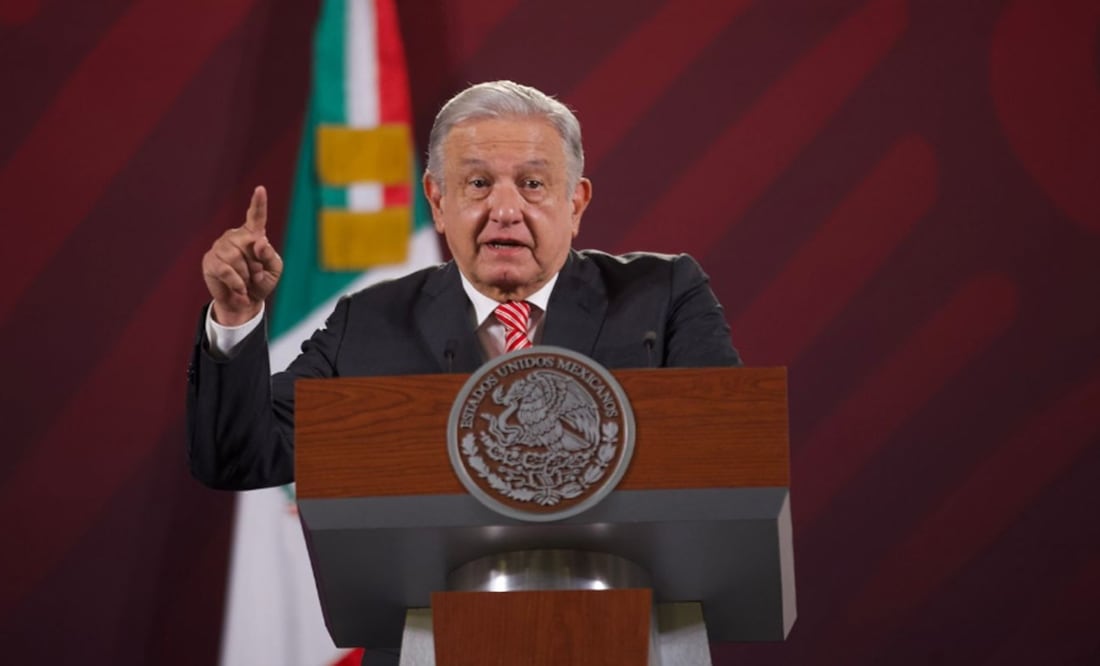El presidente Andrés Manuel López Obrador en conferencia de prensa matutina. Foto: Germán Espinosa / EL UNIVERSAL