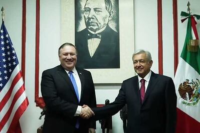 AMLO sostiene encuentro con Mike Pompeo