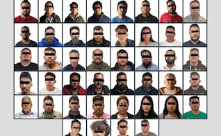 Suman 44 detenidos por hacerse pasar como agentes de la Fiscalía y otras corporaciones del Edomex; bajo amenazas, exigían dinero a sus víctimas