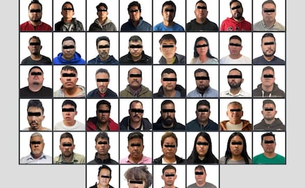 Suman 44 detenidos por hacerse pasar como agentes de la Fiscalía y otras corporaciones del Edomex; bajo amenazas, exigían dinero a sus víctimas