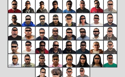 Suman 44 detenidos por hacerse pasar como agentes de la Fiscalía y otras corporaciones del Edomex; bajo amenazas, exigían dinero a sus víctimas