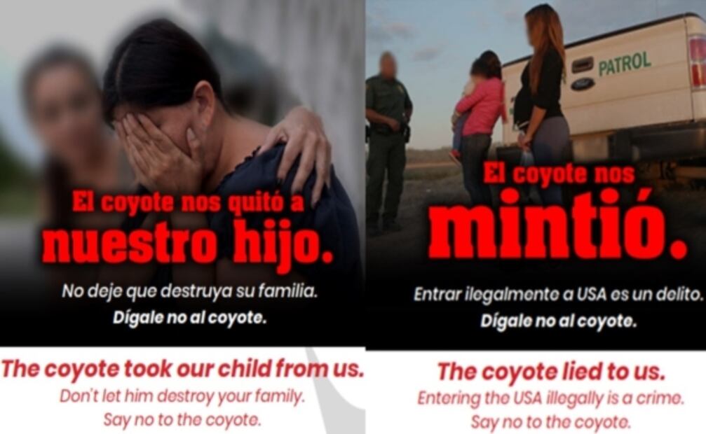 "Dígale no al coyote": la nueva campaña de EU para frenar la migración irregular