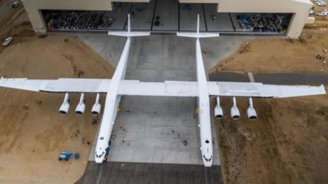 Así es Stratolaunch, el avión más grande del mundo