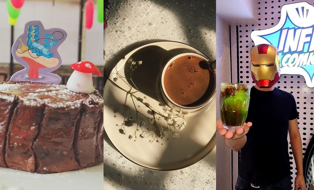 En estas 3 cafeterías tendrás asegurada una gran experiencia acompañada de alimentos ricos. Foto: Instagram @elmaravilla, @cafesaurio.mx, @infinitycomics6
