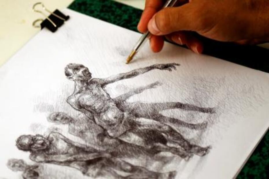 Las escenas de tortura que dibuja un artista exiliado