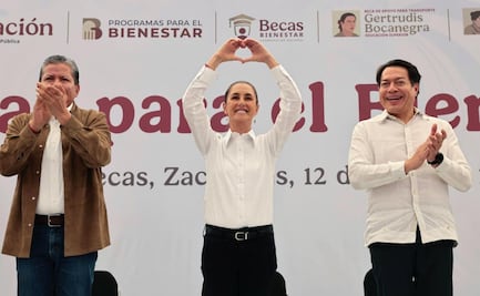 Sheinbaum anuncia beca de transporte Gertrudis Bocanegra en Zacatecas; "educación es por lo que trabajamos en la 4T", afirma