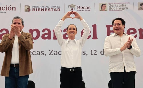 Sheinbaum anuncia beca de transporte Gertrudis Bocanegra en Zacatecas; "educación es por lo que trabajamos en la 4T", afirma