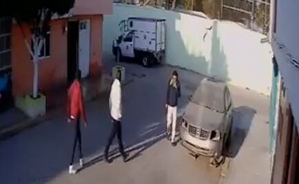 Captan en video supuesto secuestro de hombre en Ecatepec