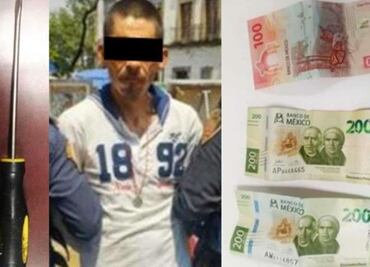 Cae sujeto que asaltó con desarmador a un transeúnte en CDMX
