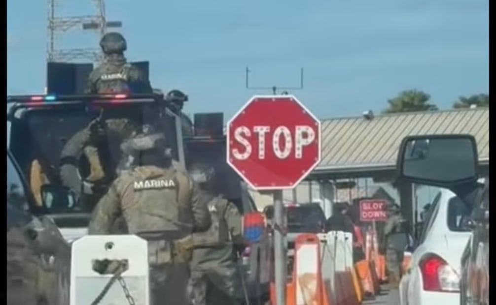 Marina cierra temporalmente la circulación del Puente Viejo en Matamoros (19/01/2026). Foto: Especial