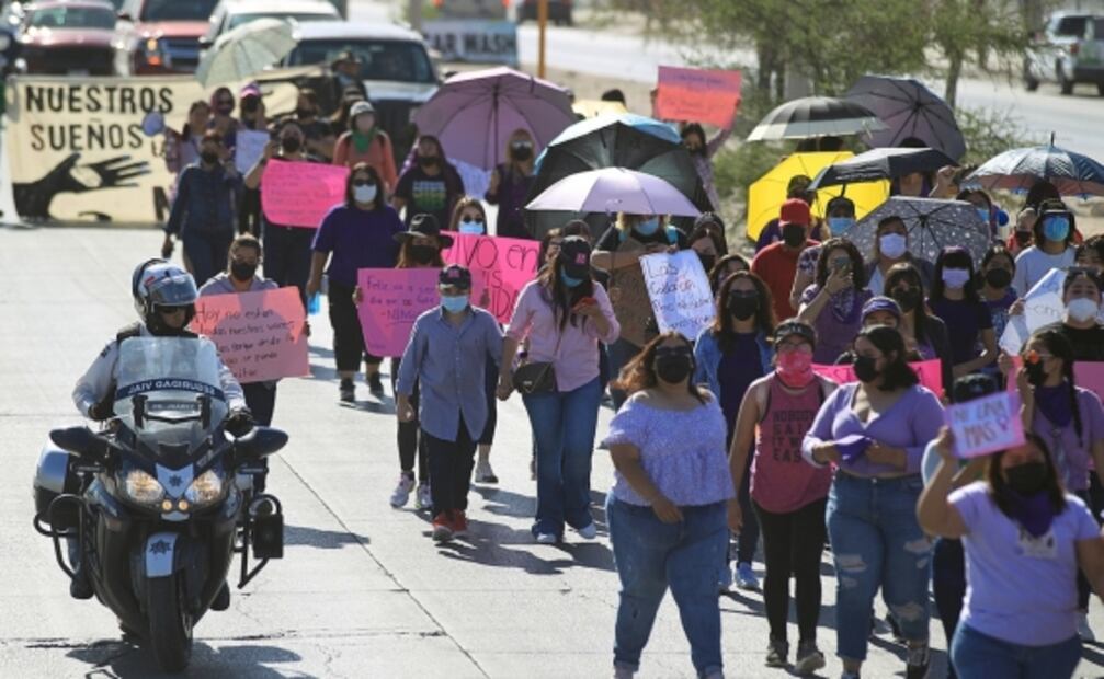 Marchan para exigir justicia por feminicidio de Jacivi Alejandra en Ciudad Juárez