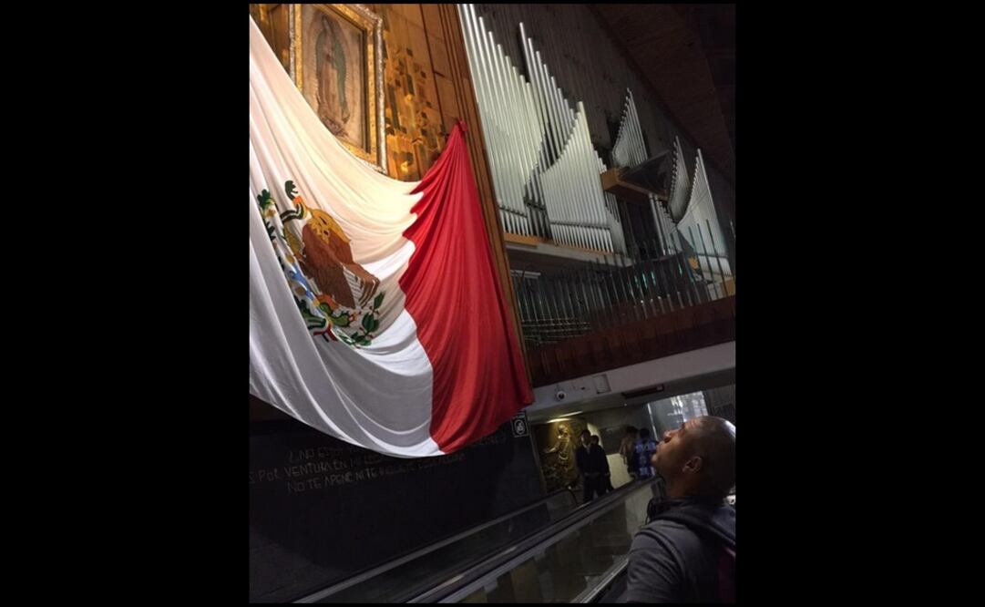 Miguel Cotto en su visita a la Basílica. Tomada de: @wbcmoro