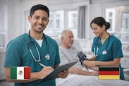 Enfermeros mexicanos en Alemania. Foto: ChatGPT