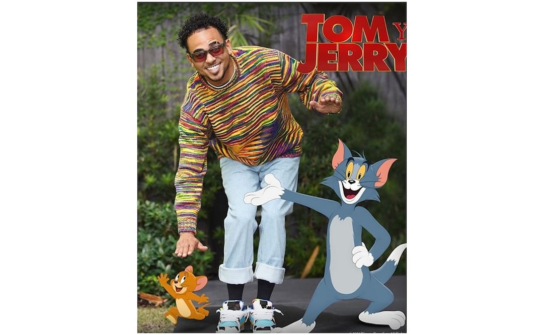 Ozuna y "Tom y Jerry". Foto: Captura