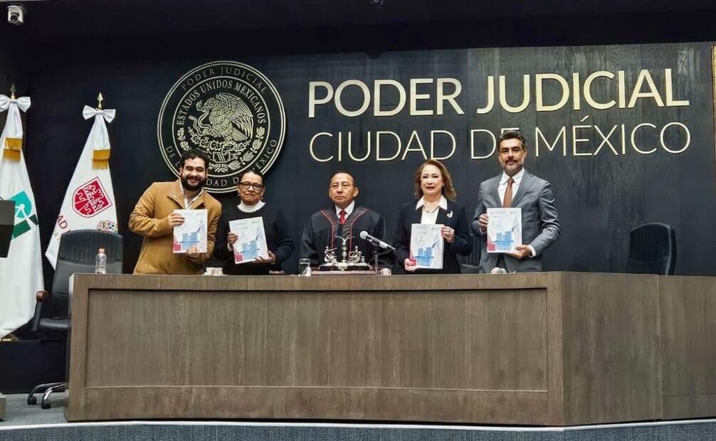 Rafael Guerra presenta su 4to Informe de labores al frente del Poder Judicial de la Ciudad de México.
Foto: Especial.