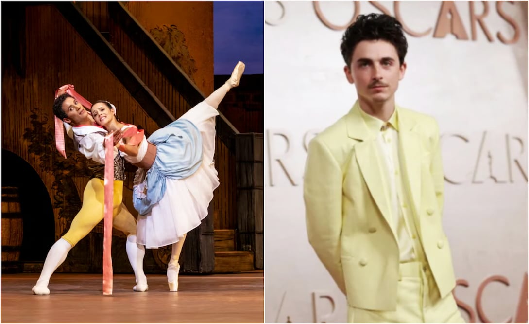 Ópera de Londres y Timothée Chalamet.
Fotos: Ópera de Londres y EFE, archivo