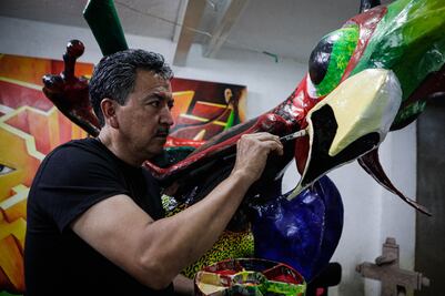 Cuicatl, el alebrije rockero y multicolor