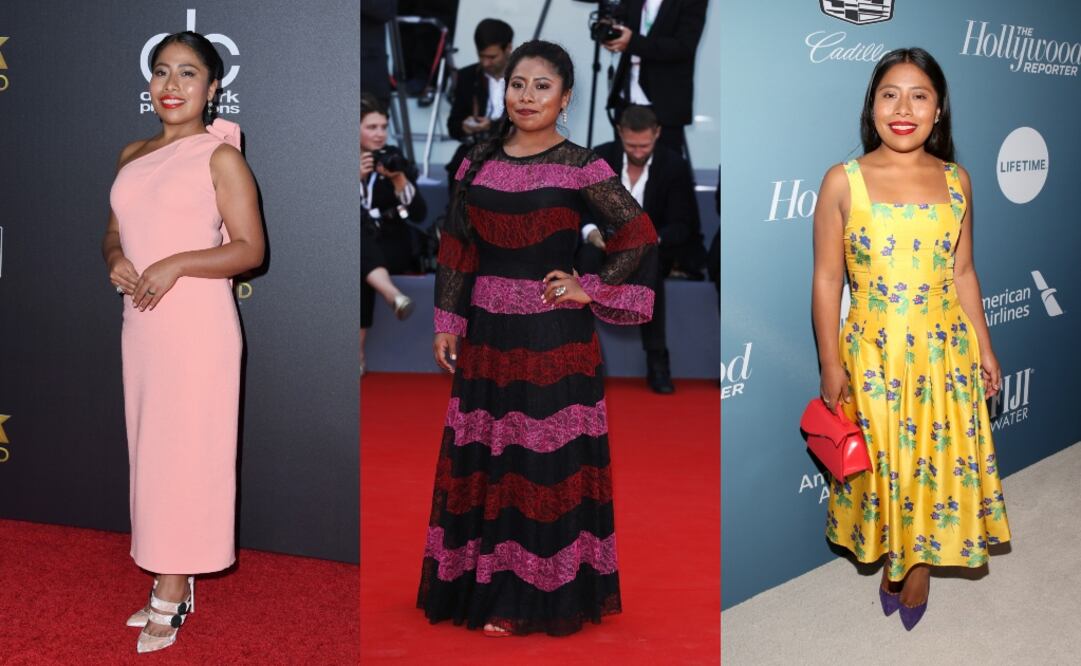 La actriz mexicana impresiona con sus distintos looks, estilizados por Sophie López. Fotos: Getty Images