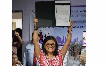 Aleida Alavez recibe constancia de mayoría que la acredita como alcaldesa electa de Iztapalapa