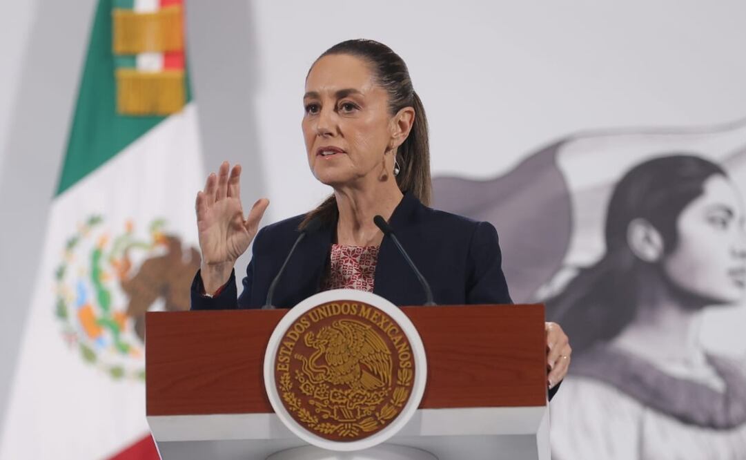 Conferencia mañanera de la presidenta Claudia Sheinbaum en el Palacio Nacional el 5 de agosto de 2025. Fotos: Gabriel Pano / EL UNIVERSAL