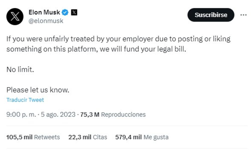 Elon Musk y el mensaje a empleados. Foto: Twitter