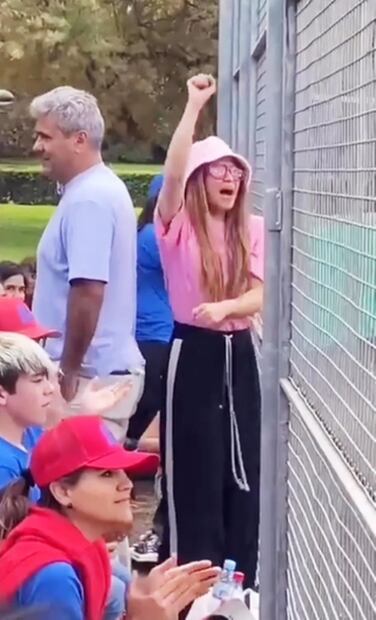 Juntos pero no revueltos; Shakira y Piqué se reencuentran en partido de beisbol de su hijo